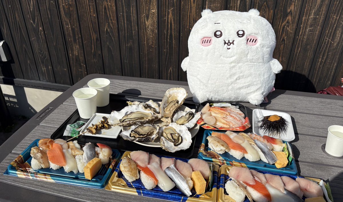 寿司‼️牡蠣‼️ウニ‼️
#ONAGAWACK2026