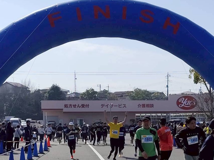 栄町リバーサイドさかえドラムマラソン10kmの部を完走。平坦で走り