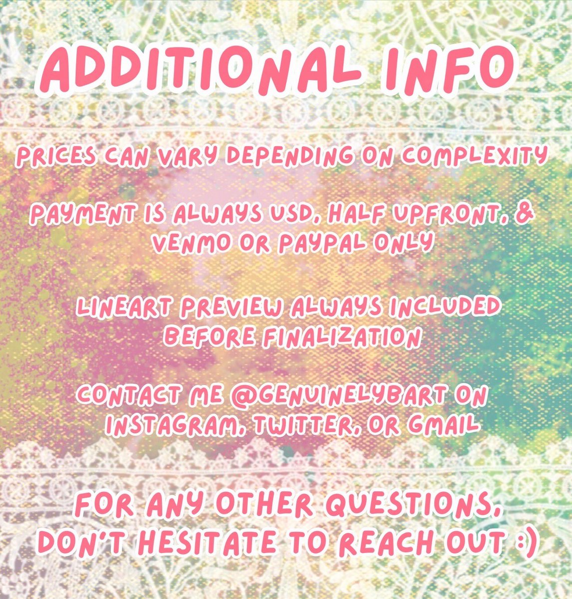 julie (comms open) tweet media