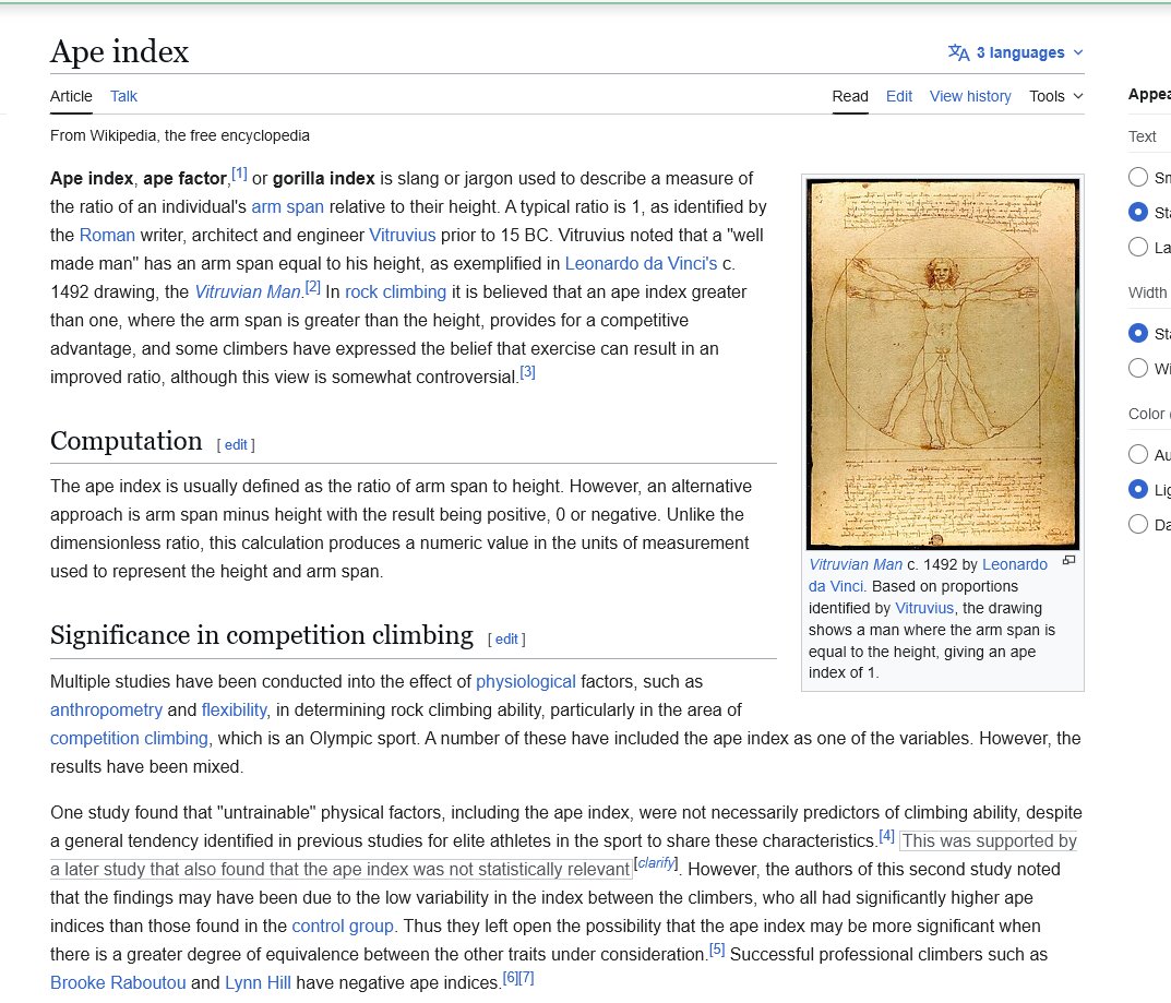 amazingdev02's tweet image. The Ape Index is the most common index in the entire world

How has it never been tokenized?? We literally use it EVERY SINGLE DAY

en.wikipedia.org/wiki/Ape_index