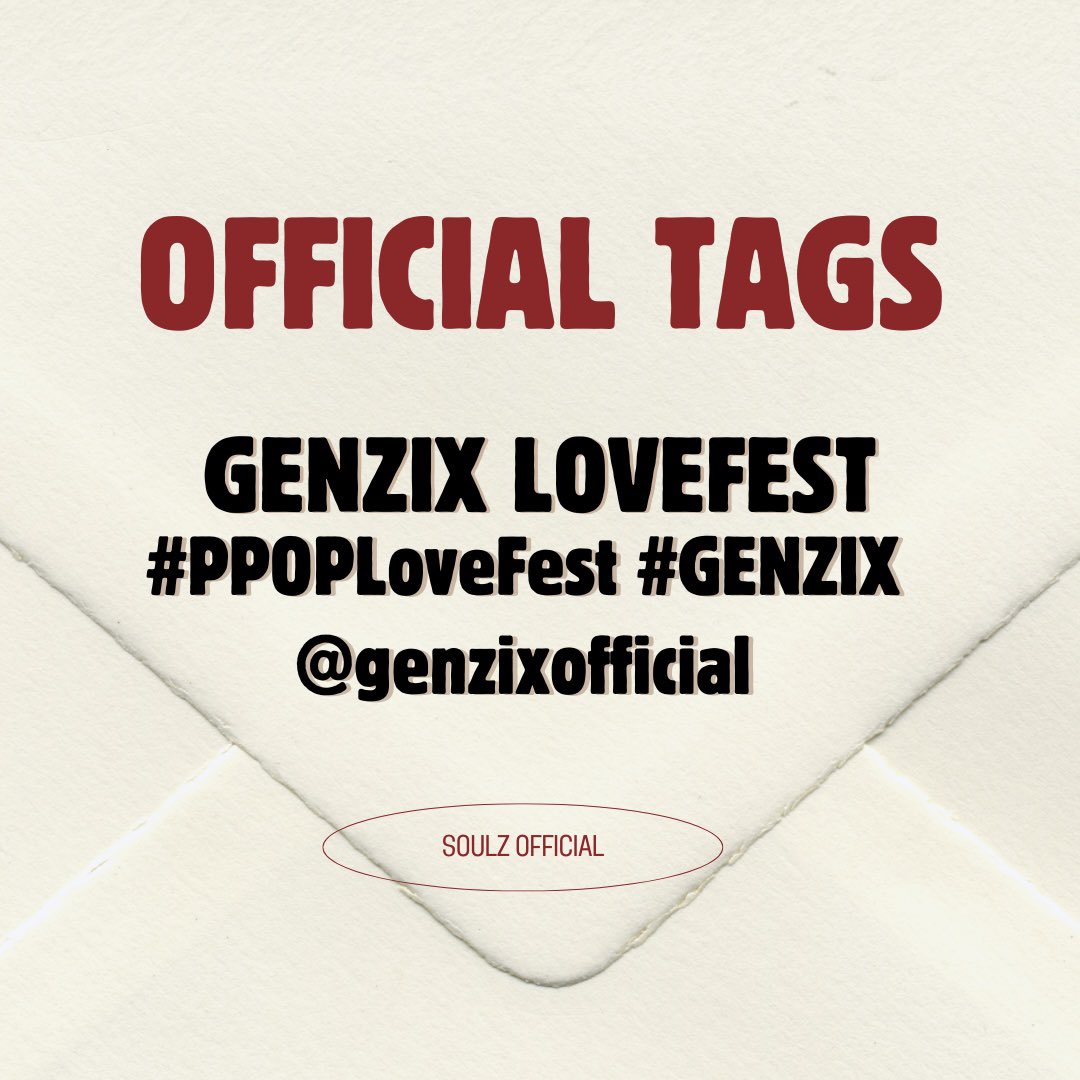 soulzofficial__'s tweet photo. Ready for another back to back valentines with GenZix 💐 

See you later at SM City Pampanga for PPOP Love Fest ♥️ 

GENZIX LOVEFEST 
#PPOPLoveFest #GenZix @GenZixOfficial https://t.co/ycBoVFktT7