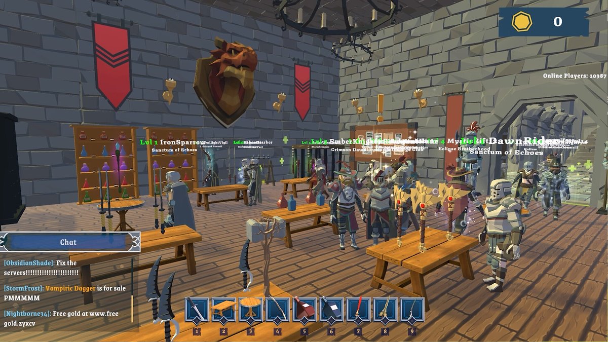 gamespark's tweet photo. MMORPGの世界でNPCになりきる経営シム『MMORPG NPC Simulator』が開発中！武器屋の店主から世界の支配者に成り上がる【今週のインディー3選】
https://t.co/nKaKWJM3Hp

日本語にも対応予定のシングルプレイ作品。ただのNPCから世界のルールを変える管理人を目指します。 https://t.co/3rPJumxWXk