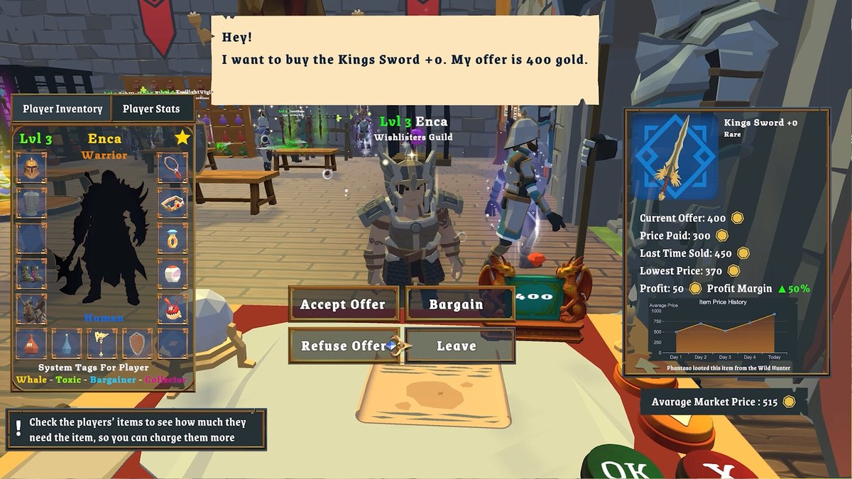 MMORPGの世界でNPCになりきる経営シム『MMORPG NPC Simulator』が開発中！武器屋の店主から世界の支配者に成り上がる【今週のインディー3選】
gamespark.jp/article/2026/0…

日本語にも対応予定のシングルプレイ作品。ただのNPCから世界のルールを変える管理人を目指します。