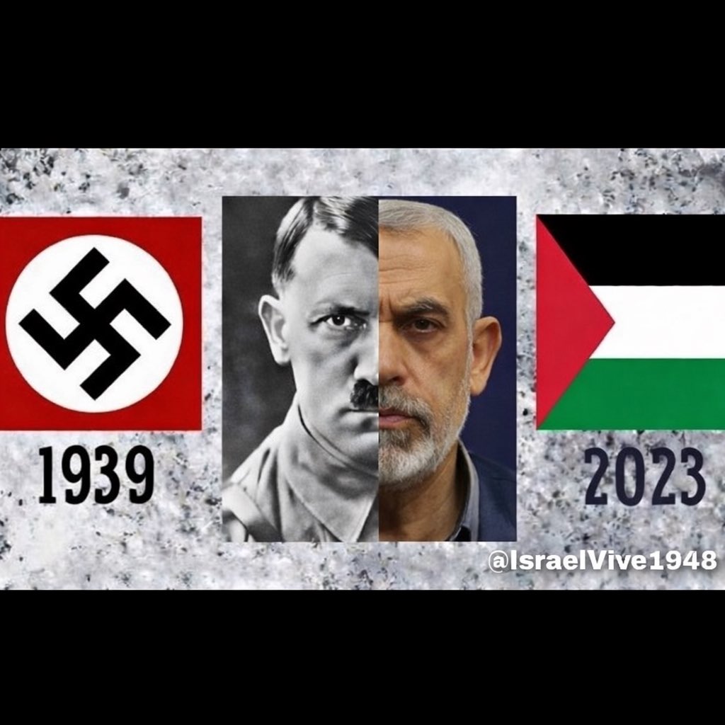 84 años de diferencia y son exactamente la misma mierda y el mundo actuó exactamente igual, saben porque el final fue distinto? Por algo llamado ISRAEL, asúmanlo y JÓDANSE

Sigue y comenta en @israelvive1948