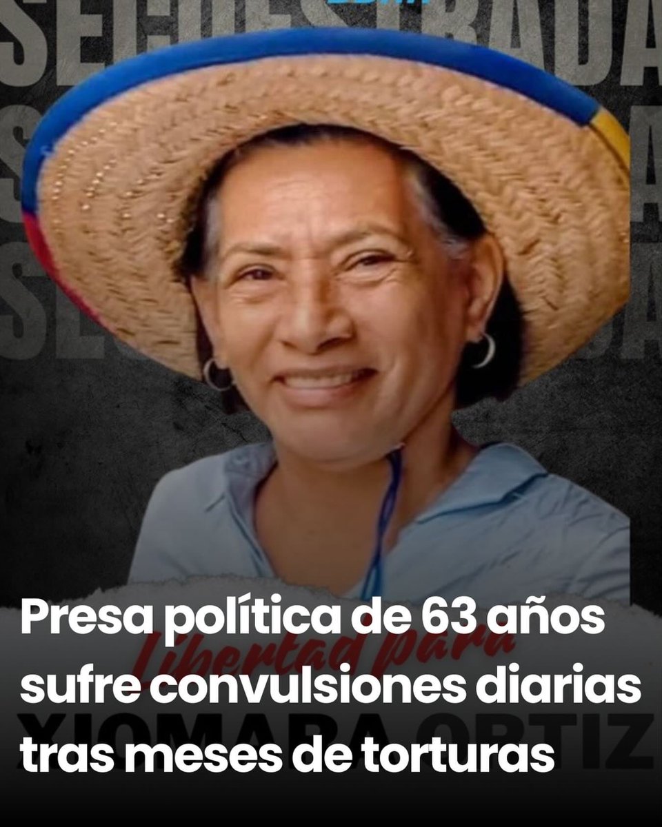 🚨 Xiomara Ortiz, venezolana de 63 años, permanece detenida arbitrariamente en Venezuela desde el 13 de octubre de 2025 por razones políticas. Durante casi un mes fue sometida a torturas físicas y psicológicas, lo que desencadenó una patología neurológica grave que hoy la obliga