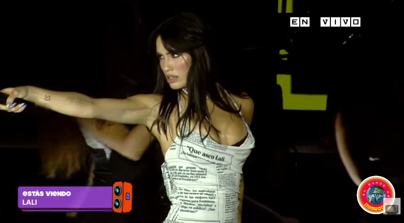 El vestido de Lali con titulares y noticas en su contra, tenés que cerrar el estadio! #CosquinRock