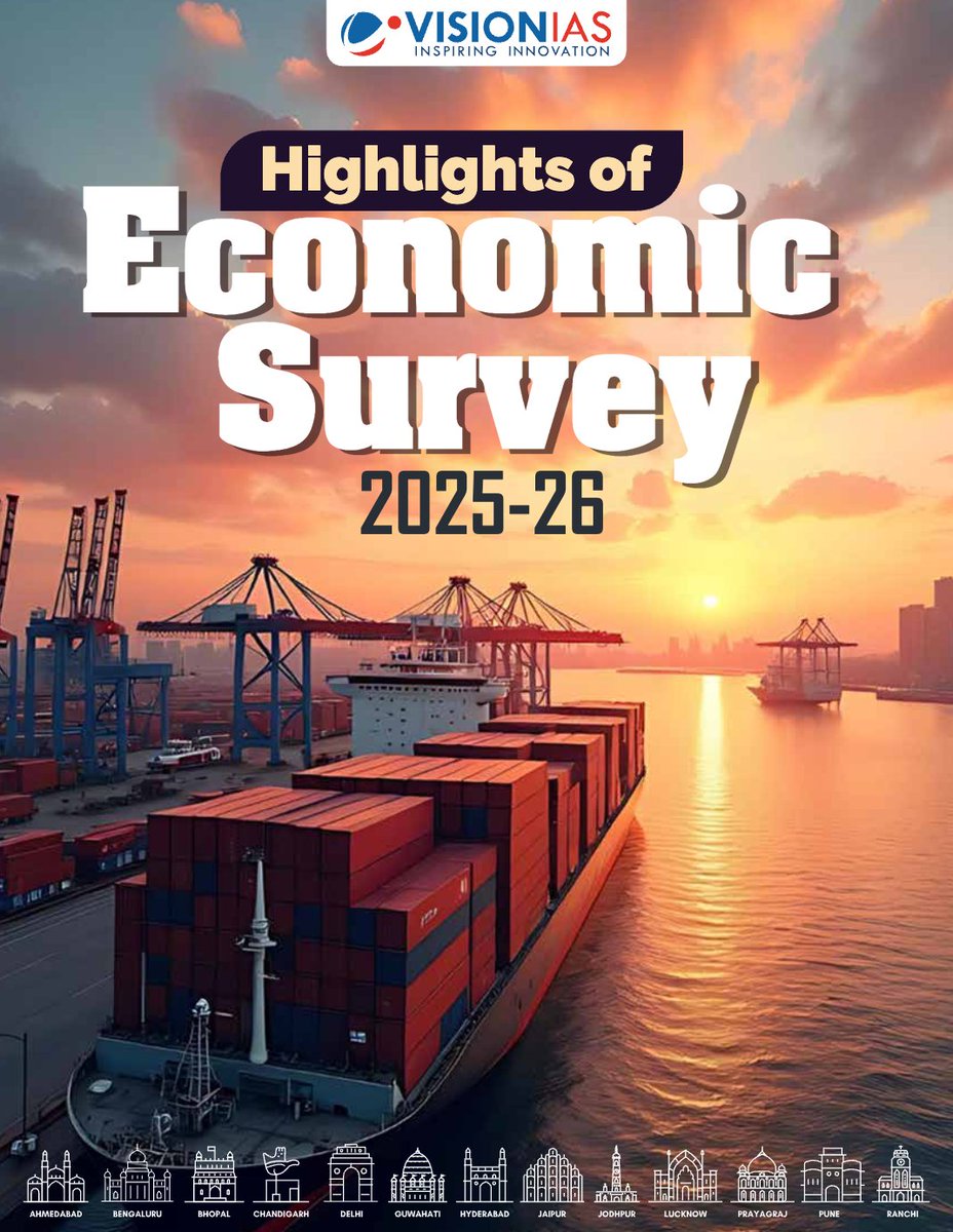 bpscmaster's tweet photo. Economic Survey 2026: Release, Significance, Structure

The Union Finance Minister tabled the Economic Survey 2025–26 in Parliament during the Budget Session on 29 January 2026.

https://t.co/rNngBRzFoK

#economic #survey #highlights #bpscmaster https://t.co/xRXBSYhmKs