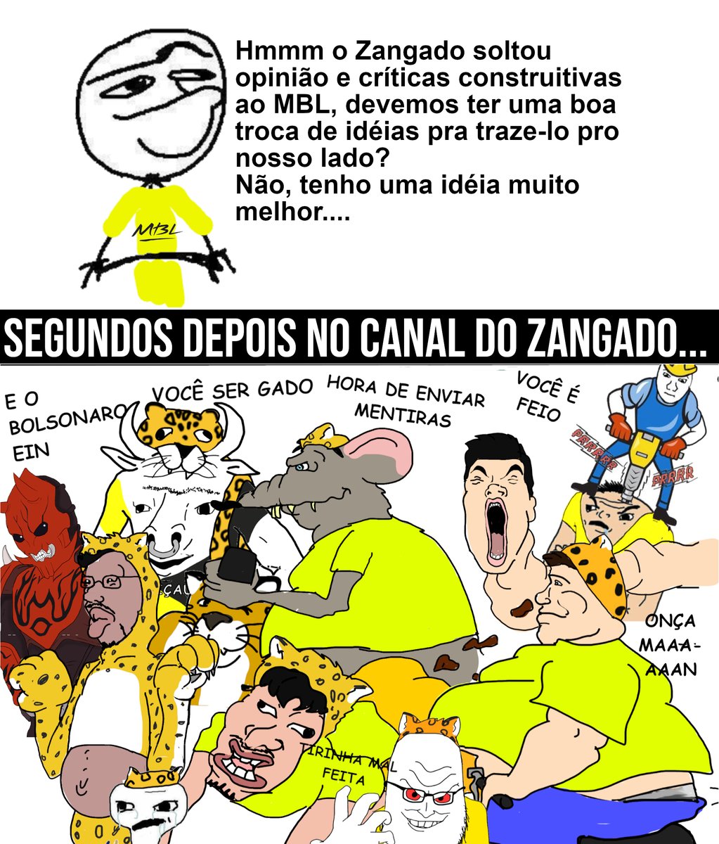 Resumo da história com o Zangado