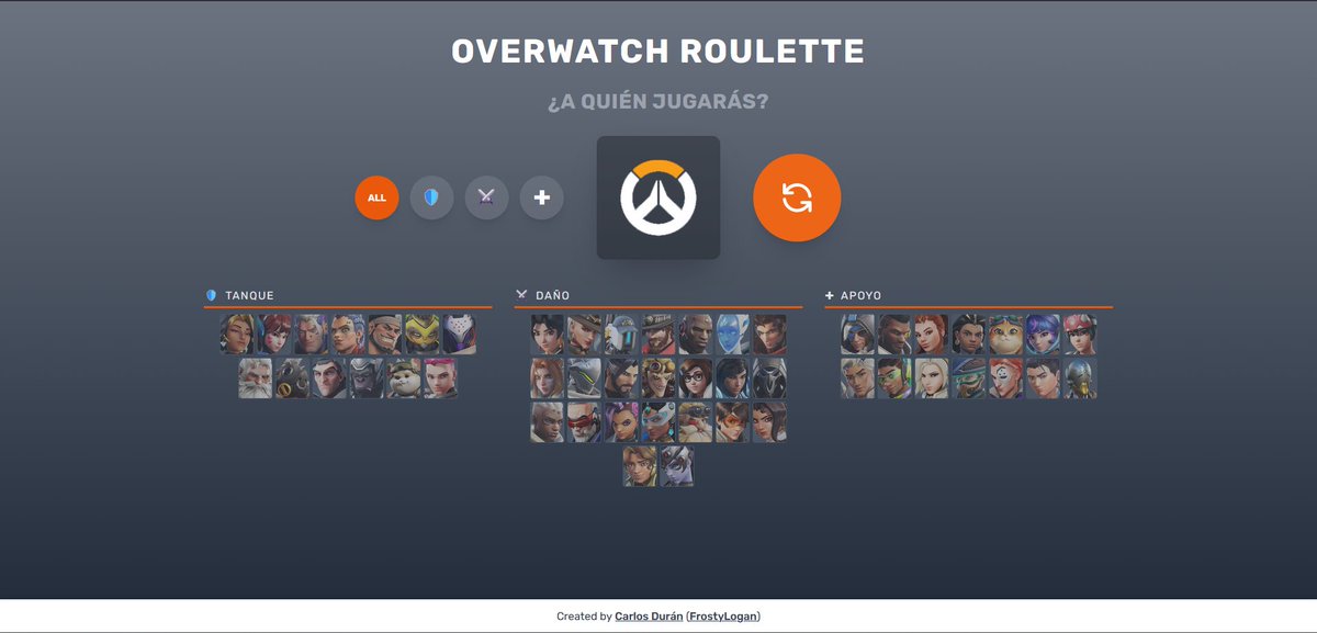 frostylogan's tweet photo. No sabes que personaje de Overwatch elegir? Deja que el azar lo haga por ti https://t.co/iaEDV9cOfg https://t.co/BGHICemkU2