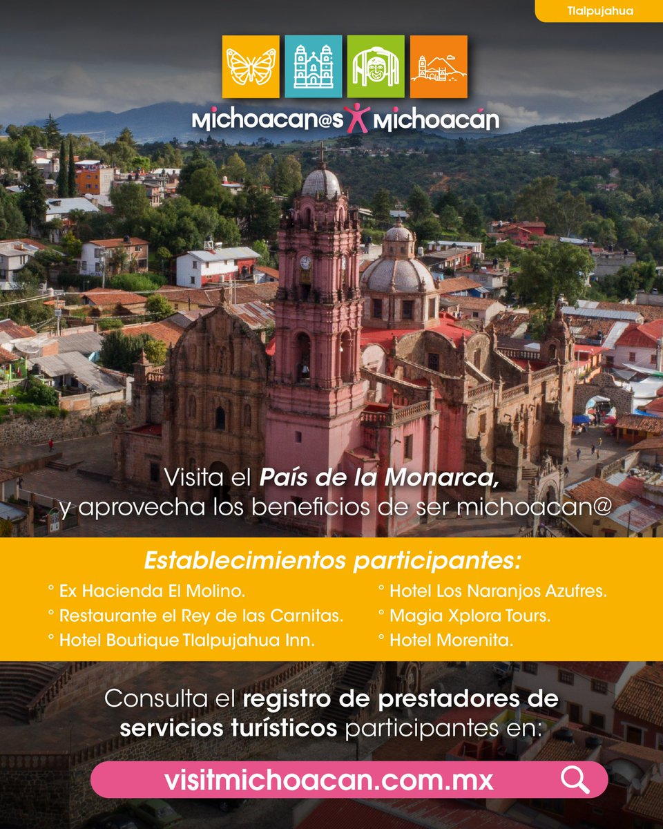 MichPorMich's tweet photo. Arma el plan, checa los establecimientos participantes y disfruta los descuentos 🙌🏼
👉🏼 https://t.co/U1IUkqfh3L
#MichoacanosPorMichoacán https://t.co/Ot0b6BhVR2