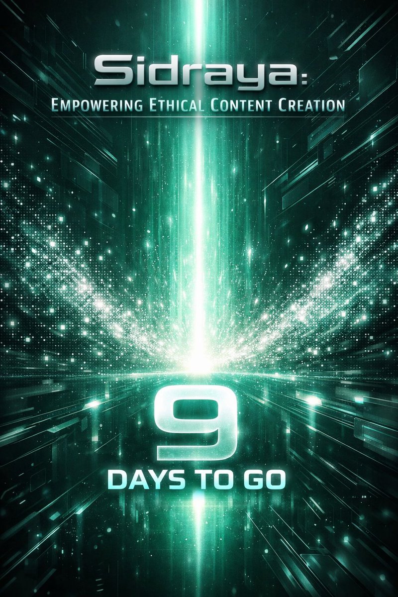 9 days.
Content is evolving. Audiences are waking up.
Ethical creators will lead the next wave.
Will you be one of them?

sidrastart.com/project/b703dd…

<a href="/wreixidra/">⚜️CHILL⚜️</a> 
<a href="/sidrachain/">SidraChain</a> 
<a href="/josemorenosdz/">Jose Moreno 🇻🇪</a> 
<a href="/GLNsGlobal/">GLNs Global</a>