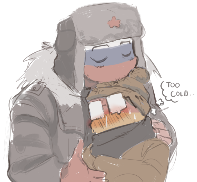 russian winters

#countryhumans
#rusger
#countryhumansgermany
#countryhumansrussia