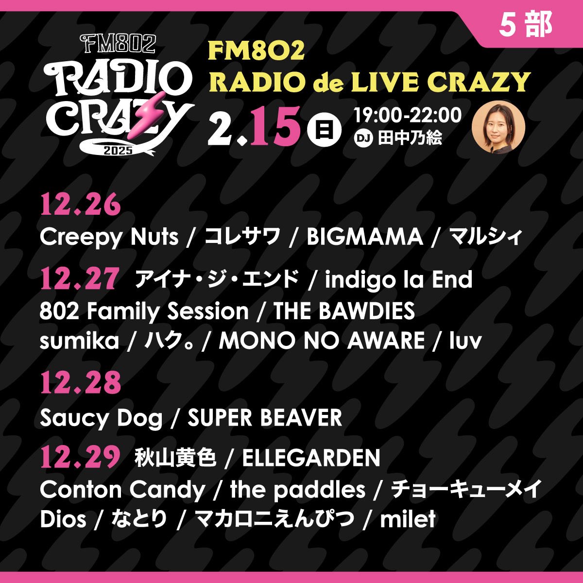 メディア情報】 本日📻 2月15日19:00〜 #FM802 #レディクレ 特番