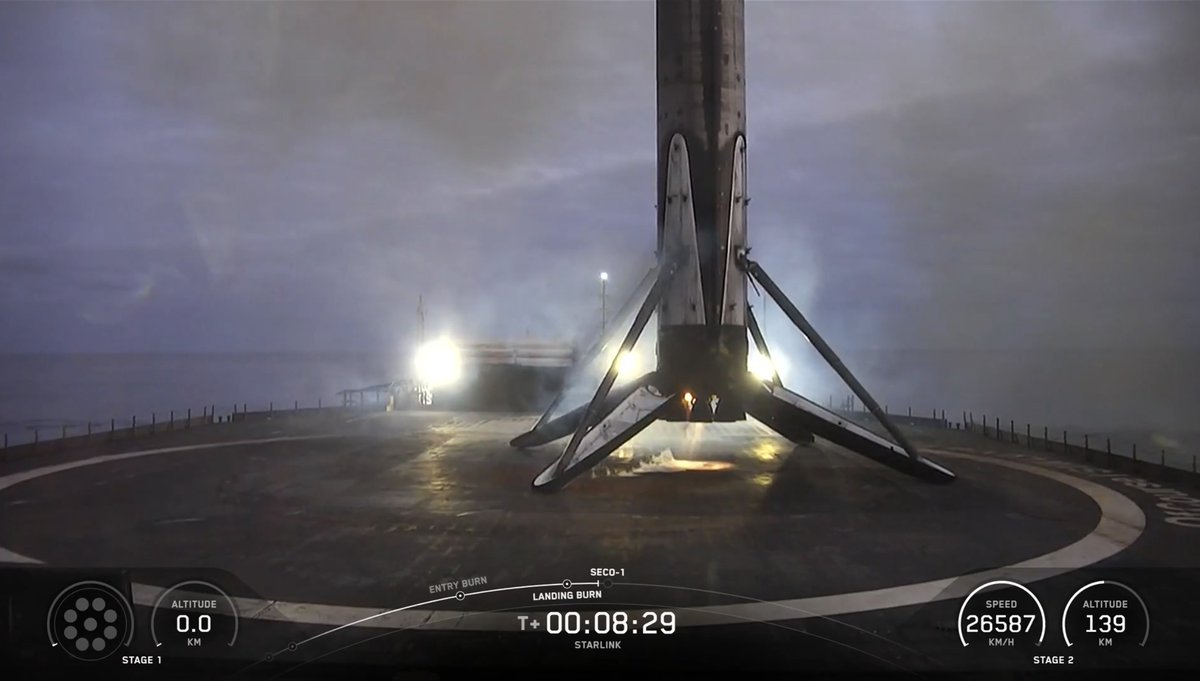 Welcome Back Booster B1081.22 🚀 
#SpaceX #Falcon9 #Starlink #OCISLY