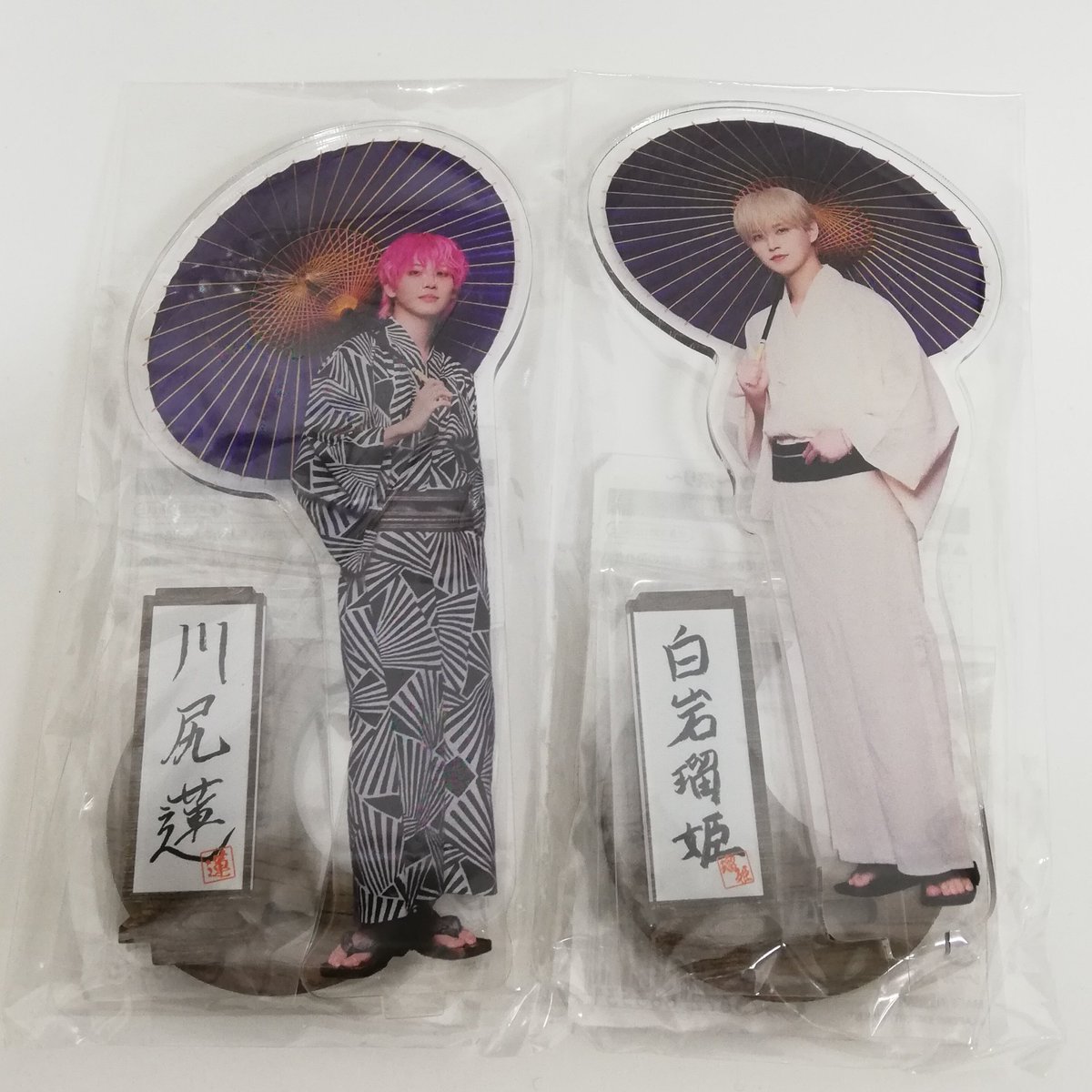 入荷情報】 #JO1 JO1/祭り 蓮、瑠姫のアクスタが入荷🦋 こちら店頭に品