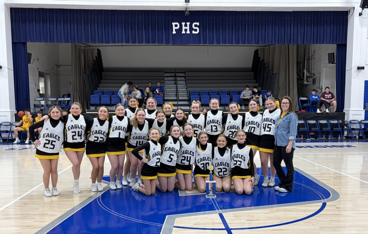 Congratulations to JCMS Cheerleaders for placing 1st at the East Kentucky Middles School Conference Tournament!!