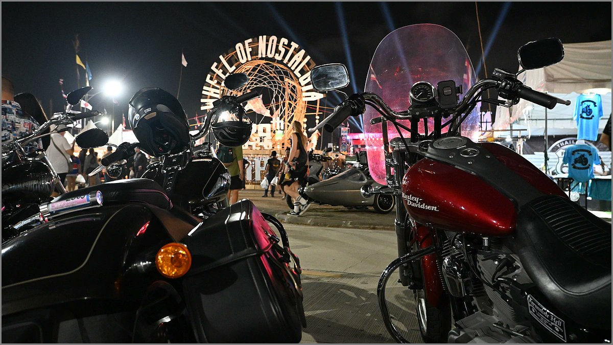 Spotted at the Wheel of Nostalgia: my bike insists it's bringing me back to 1999, but my knees disagree. What year does your ride think it lives in? #MotorcycleLife #Throwback #Travel #Thailand