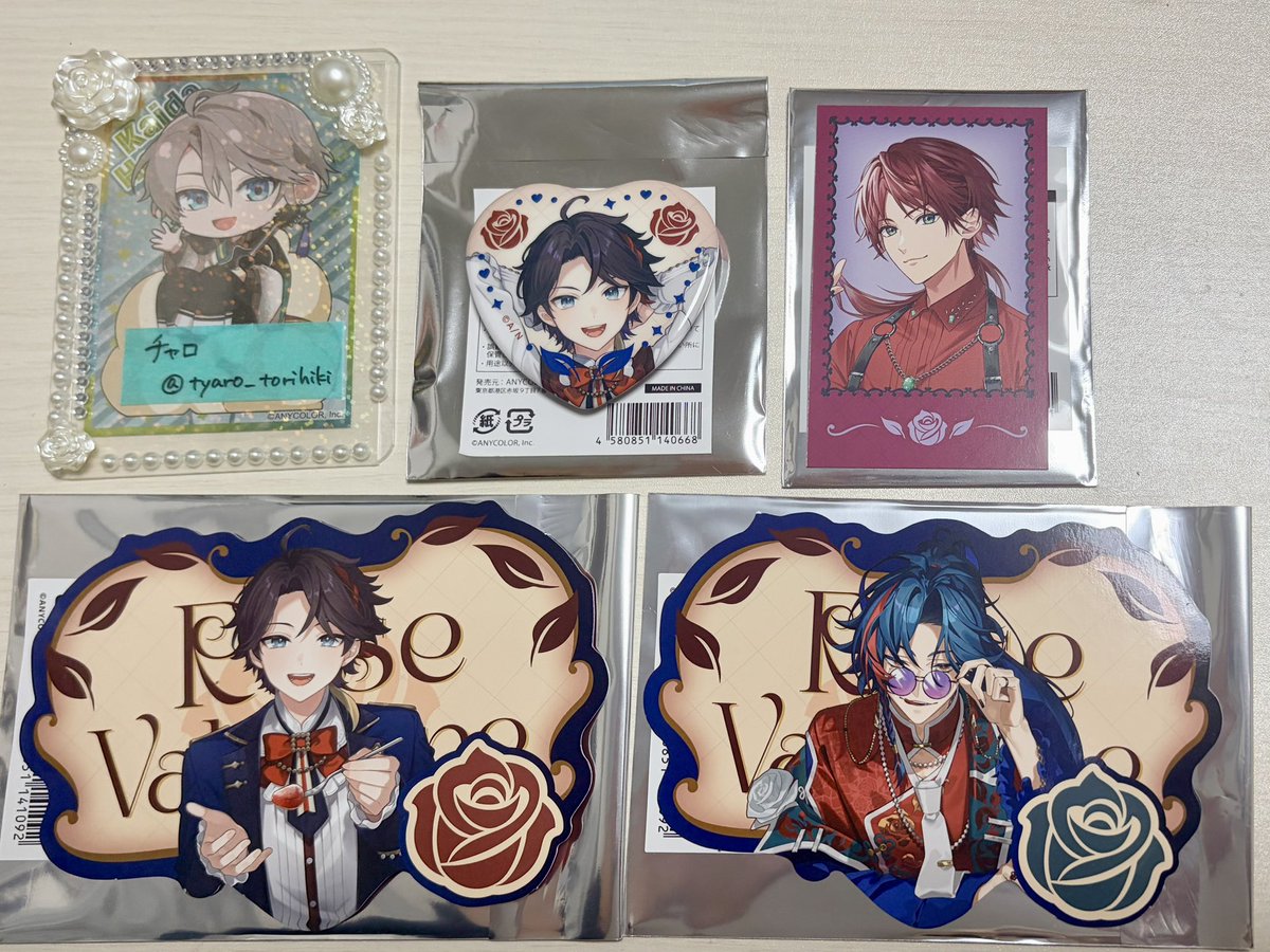 交換】 にじさんじ バレンタイン Rose Valentine ランダムチェキ風