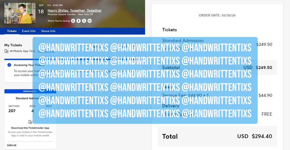 Handwritten Tickets 🦋 tweet media