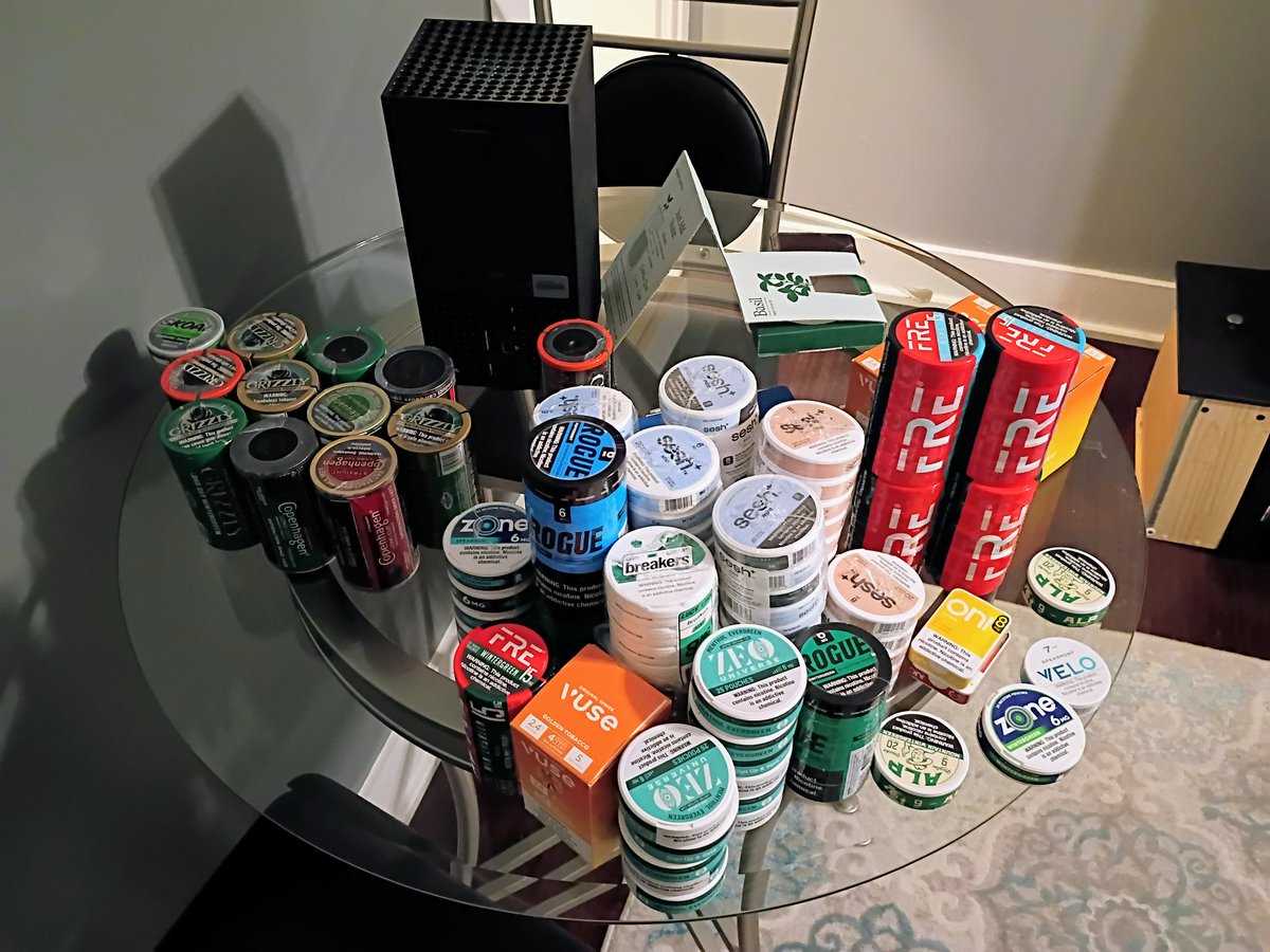 Buddy's dad runs a food pantry and gets a ton of nicotine products that they're not allowed to give away