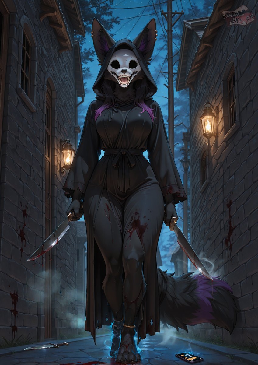 QT Friday the 13th  (yes im late) 

Don't you blame the movies.

Movies don't create psychos. 

Movies make them more creative.

What's your favourite scary movie?

#AIイラスト︎ #AIart  #anthro #yiff #aiart #rule34 #furryai #furrycommunity #furryart #NSFW #NSFWfurry #rule34furry