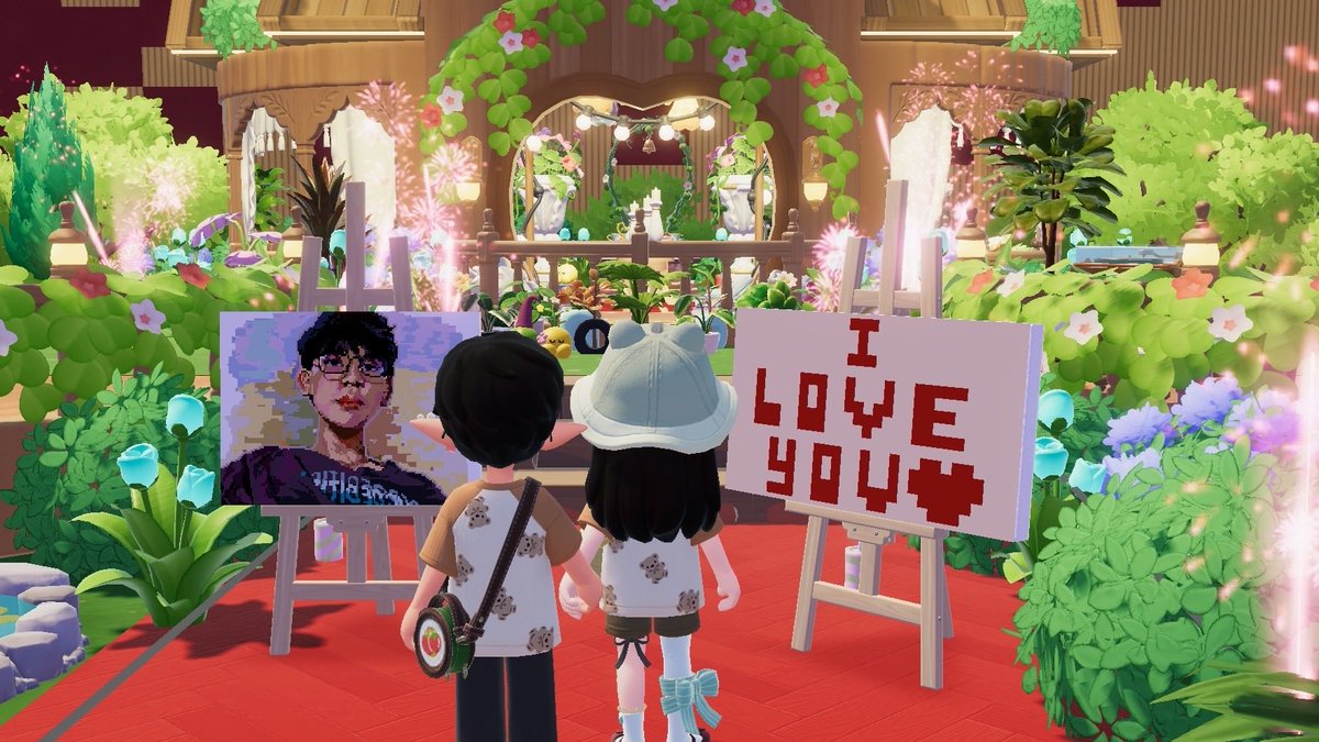 mykstic's tweet photo. Happy Heart’s Day @MyHeartopia 
with my love @tingmikay 
#heartopia https://t.co/bYPRzBdHFC