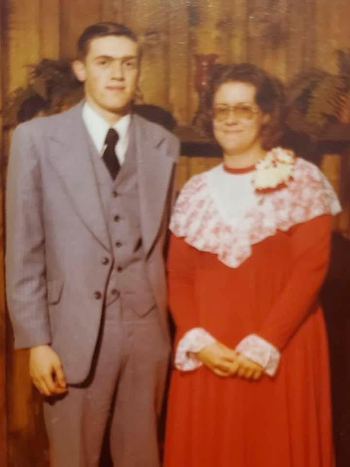 Our first Valentine’s Day together in 1980. 
Still together. Still in love. And we haven’t changed at all!