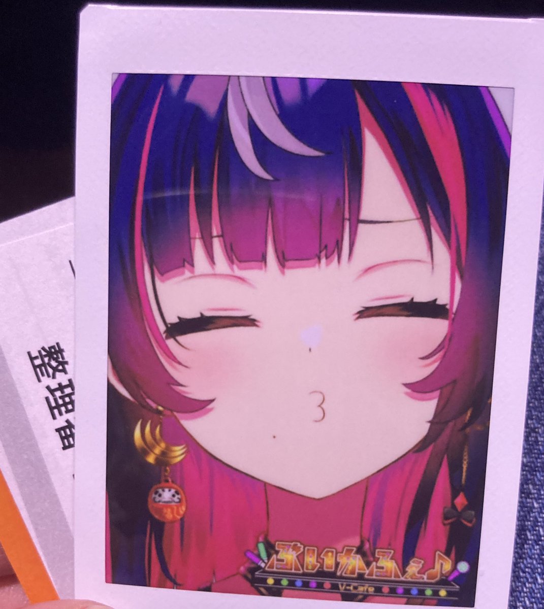 チェキと2ショット撮影券購入 と、いつものお水 #ぶいかふぇ