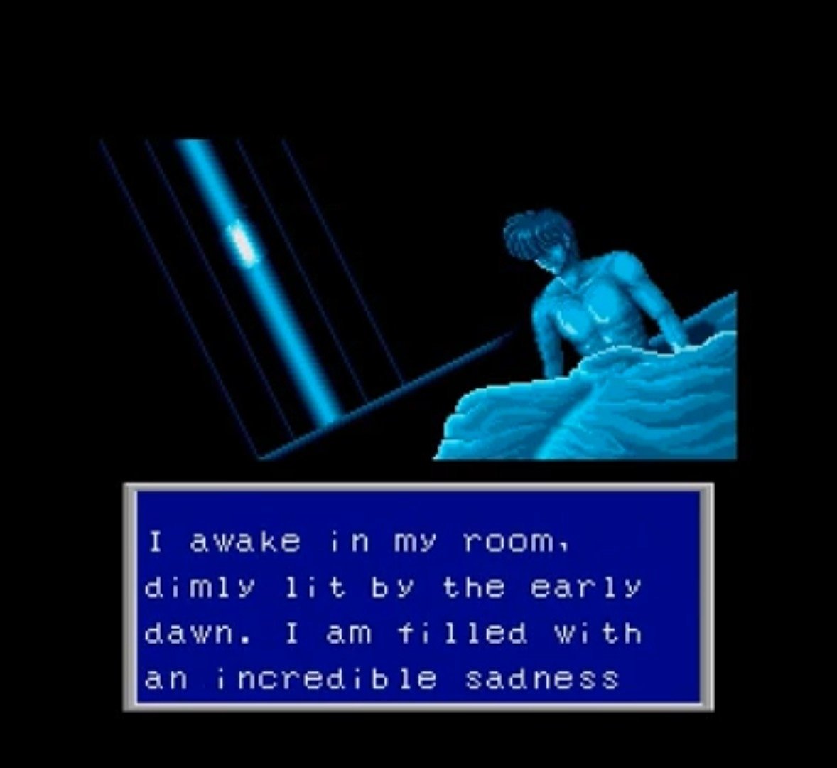 Can we just take a moment to appreciate that a JRPG from the 80s predicted the future of every millennial.