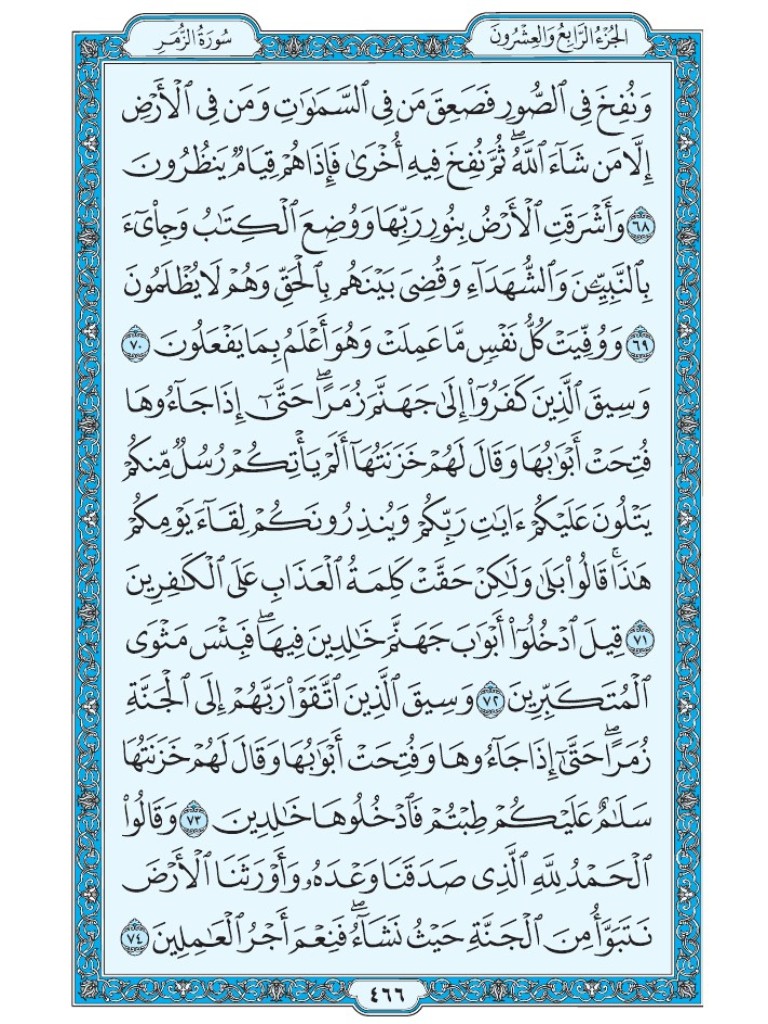 القرآن الكريم [ ص : 466 ]