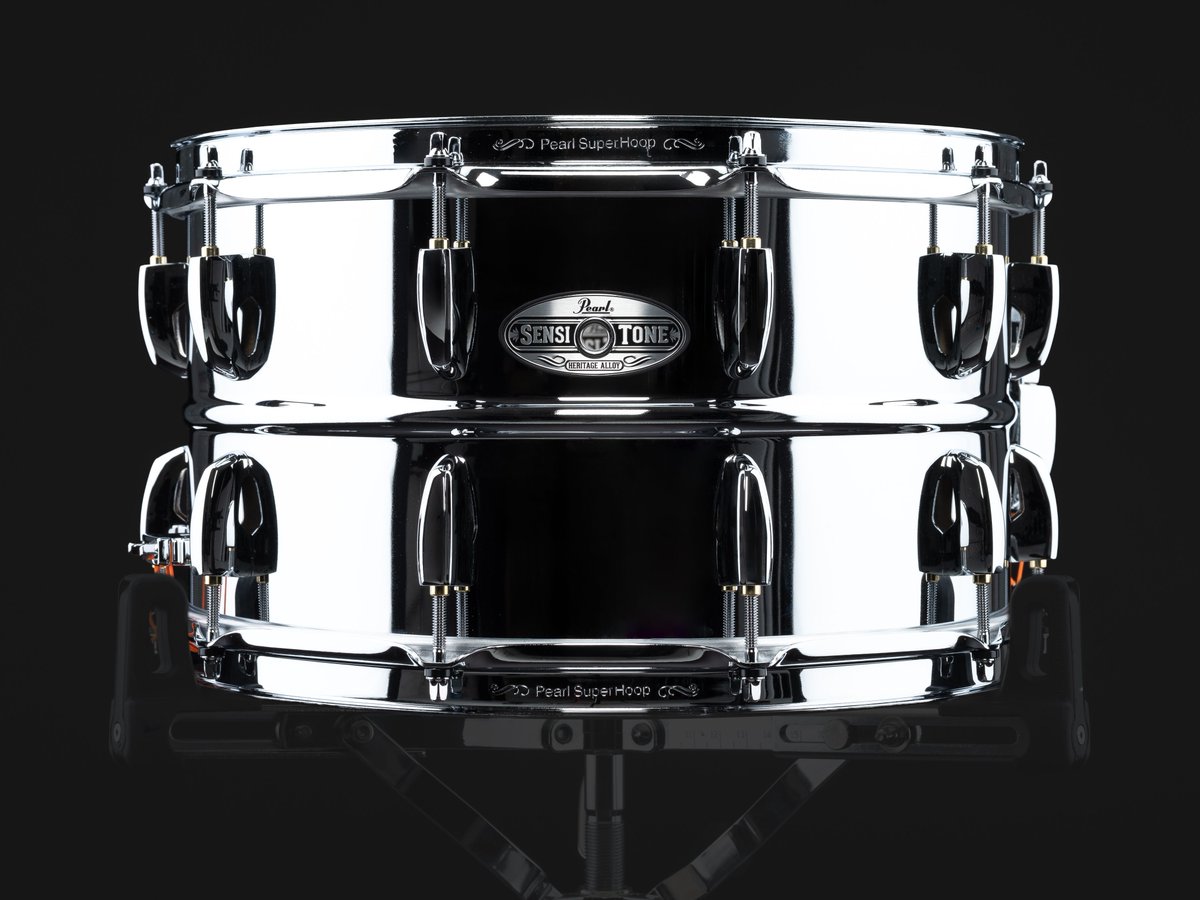 Pearl SensiTone Heritage Alloy 14x8.0” Deep Steel Snare Drum 爆音