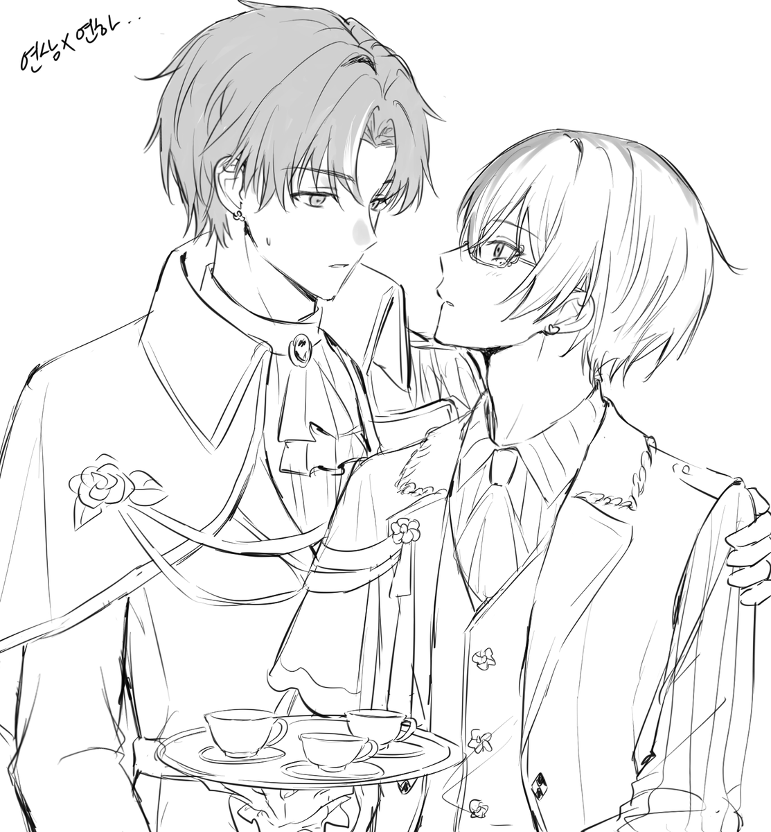 yangaengso's tweet image. 견습생&amp;gt;기사왕자
기사집사로 낙서했던거 몇장...