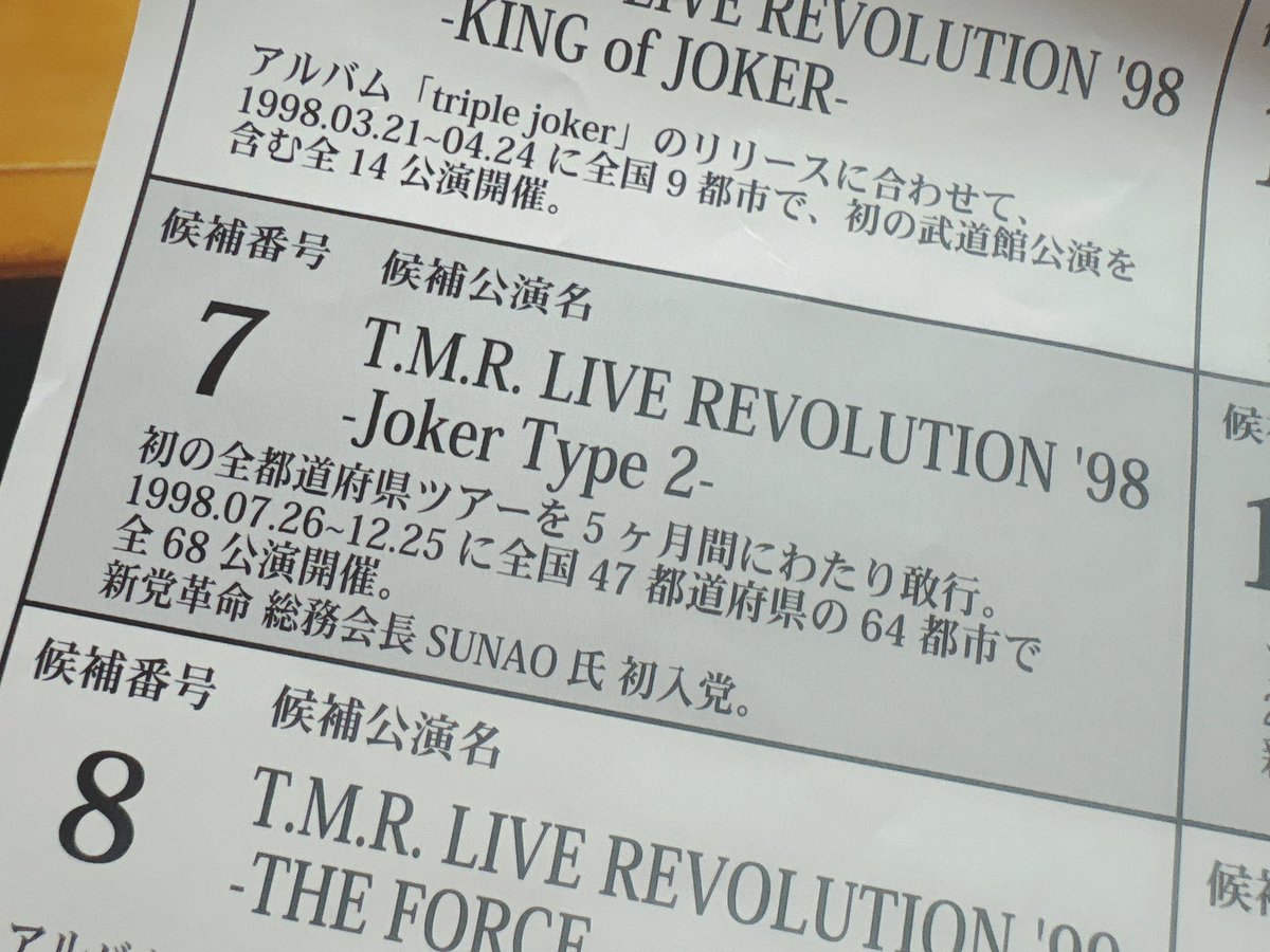 Post by ナミ︎🧡VOTE30京都2.14大阪2.15▶︎ on X: 公演名ならこれか