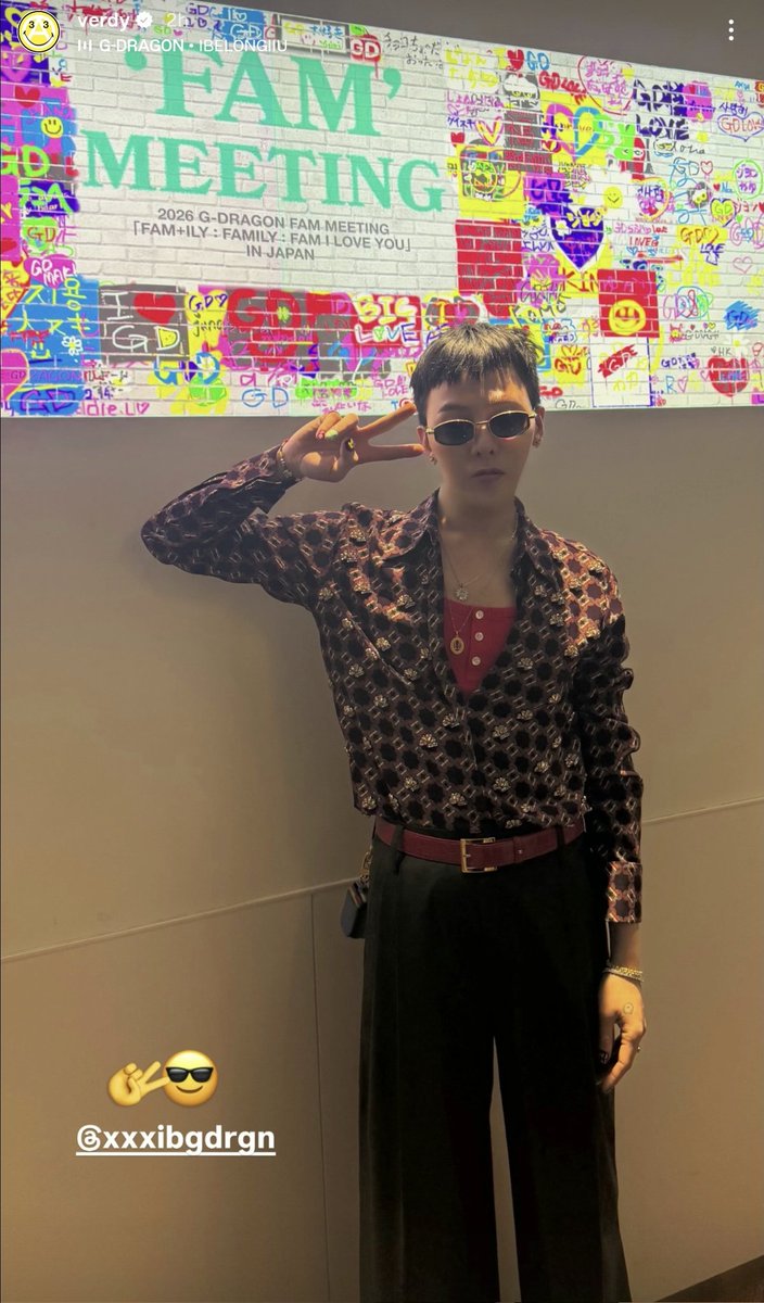 Verdy even came to GD FAM MEETING 🤗 #GDRAGON Japan FM d2