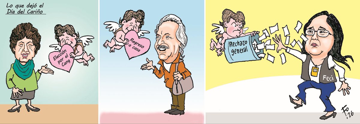 #EnClaveDeFo ✏️ | El genial Fo nos presenta este domingo la caricatura titulada: “Lo que dejó el Día del Cariño”.