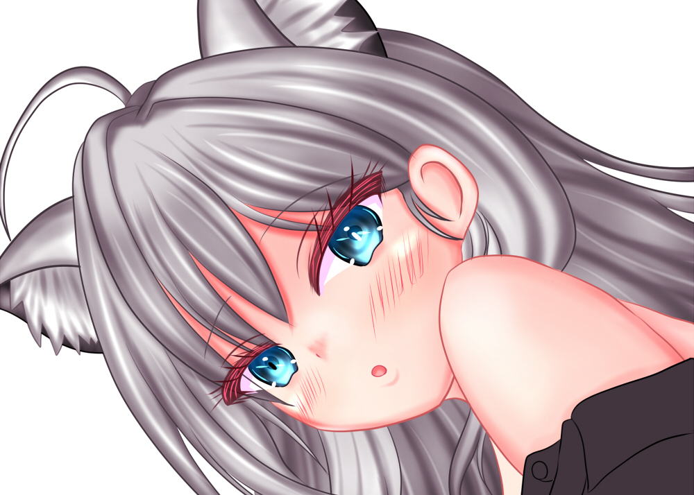 シロコ*テラーちゃんお顔塗りまで進める #ブルーアーカイブ #ブルアカ