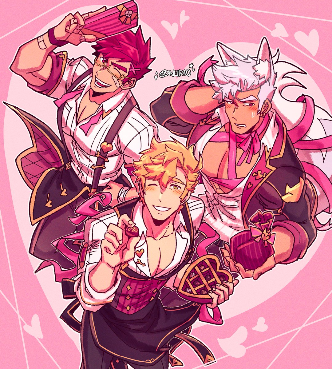 [OC] happy valentines day from my boys 🩷