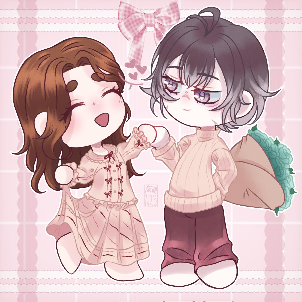 ¡FELIZ DÍA DE SAN VALENTÍN!💕

Muchas gracias <a href="/sweetcita_hxney/">MOONWOLF CEO || Ciria 🪻</a> por dejarme participar en este bonito collab todo azucarado 🩷.

¡Siempre quise hacerles un fanart a ambos! Es primera vez que lo hago la verdad.

#dialoveroc #diaboliklovers #azusamukami #yumetwt #Ocxcanon