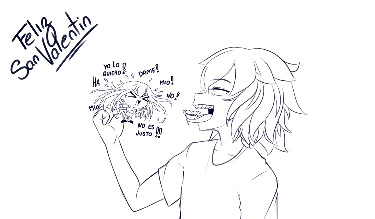 vs_sonriente's tweet photo. Es algo tarde pero nunca es tarde para felicitar por un valentin XD, otro dia hare la versión invertida de esto XD

Sin dudas, esto representa lo que sucedió XD https://t.co/zL37KPzsO7