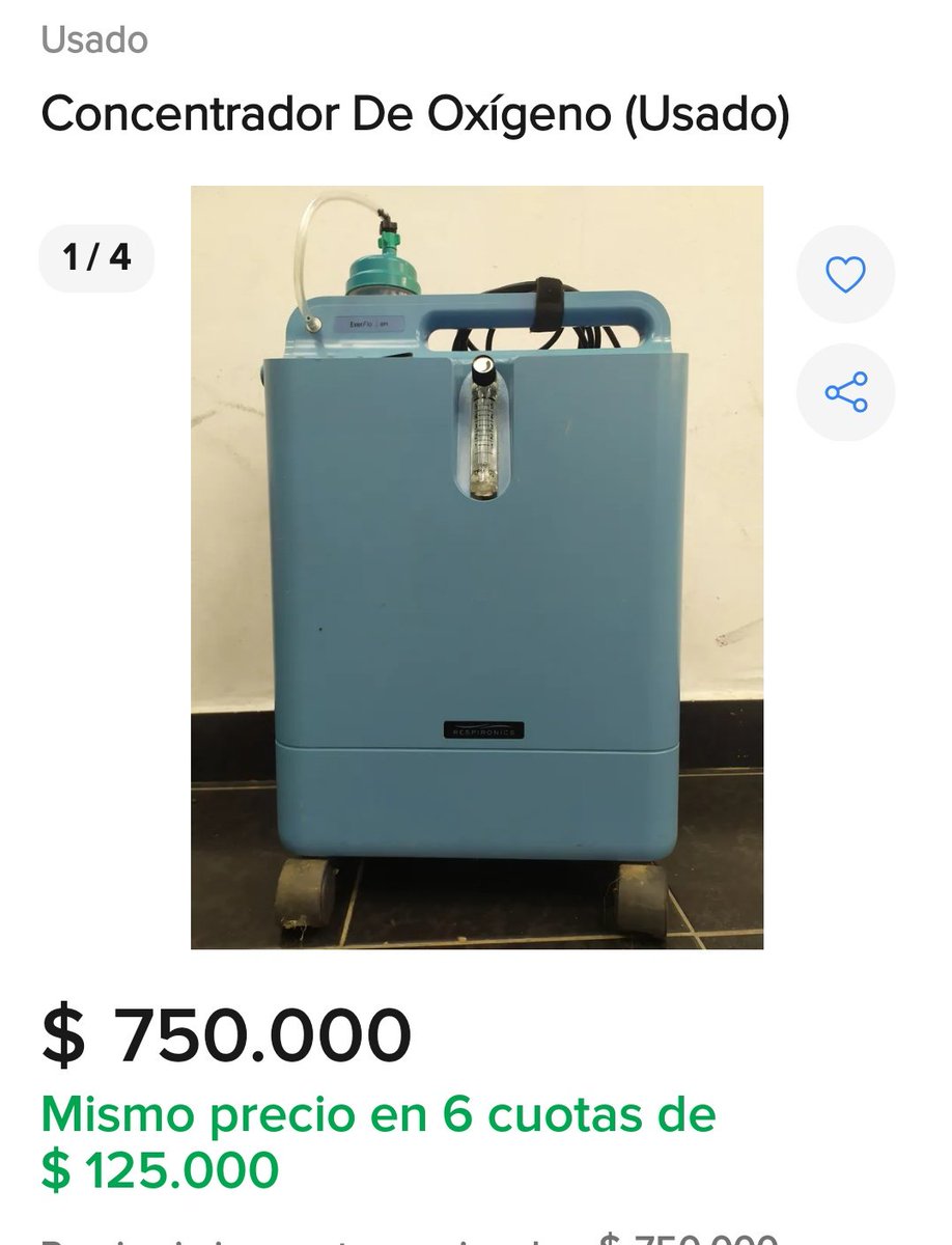 Actualizamos. Necesitamos $1.400.000 Mateo tiene 1 año y 5 meses, está apto para ir a casa pero necesita 1 concentrador de oxígeno, 1 aspirador,1 tubo domiciliario y uno de traslado.Nos ayudas? si 14000 personas donan $100 el podrá ir a casa.Alias: SolidaridadFcnea se agradece rt