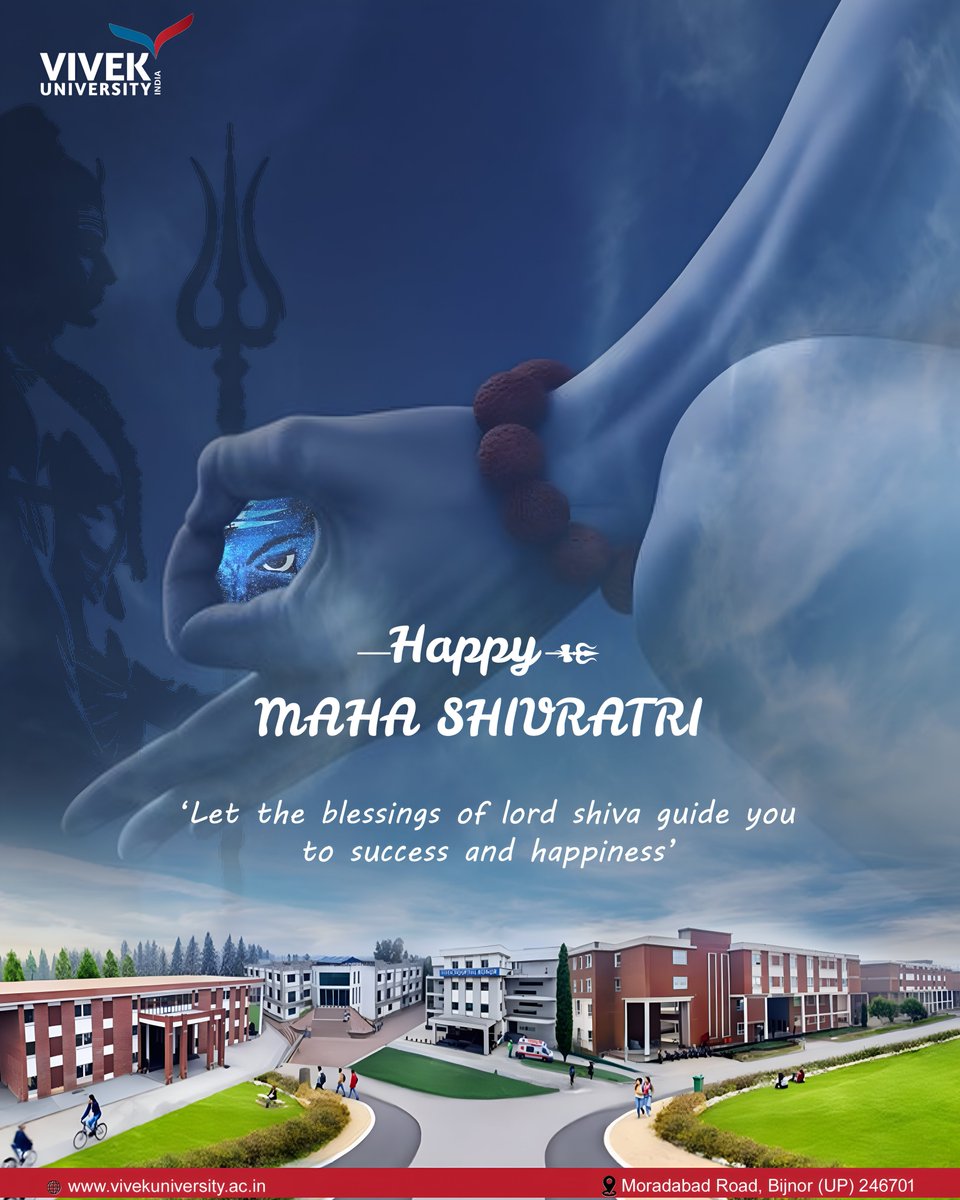 VivekUBijnor's tweet photo. Har Har Mahadev 🔱

Vivek University wishes you and your family a blissful and prosperous Maha Shivratri 🙏🏻

ॐ

#MahaShivratri #VivekUniversity #Bijnor
#VivekuniversityBijnor #HigherEducation https://t.co/C85G7YMF1H