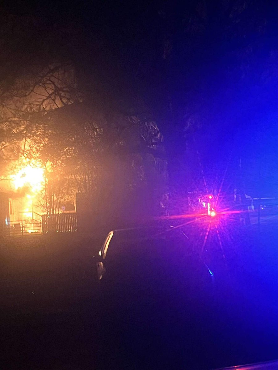 House fire earlier tonight on Daniel Street in Darlington.