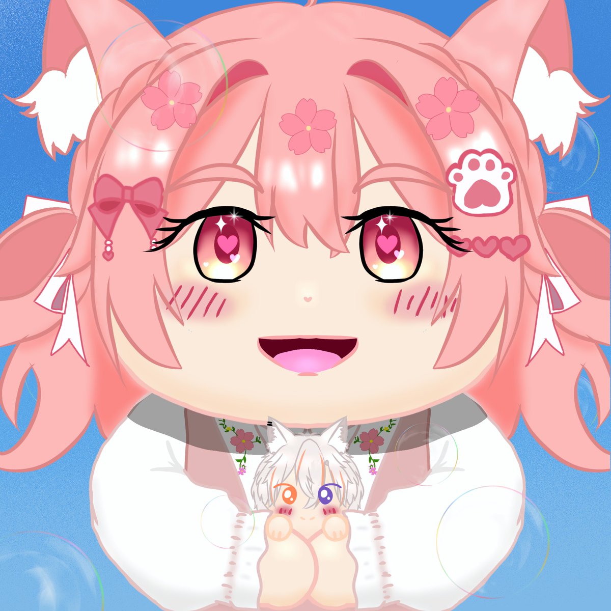 Happy valentine day, kak momo &amp; lenad! Ganti hari dikit ga ngaruh hwhw. Anw, itu Lenad cimitnya tuh segini 🤏🏻

#BlanCanvas #momokawaiikawa