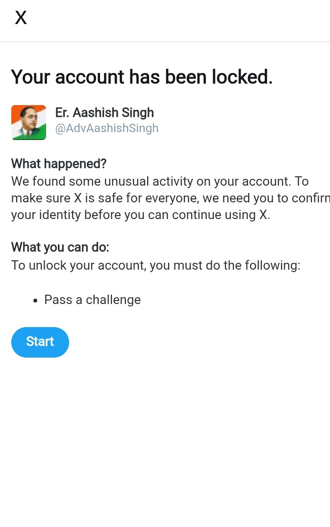 Mass रिपोर्टिंग से अकाउंट कभी भी
उड़ सकता है 
मनुवादी खौफ में है

बहुजन सपोर्ट करें
<a href="/AdvAashishSingh/">Er. Aashish Singh</a>