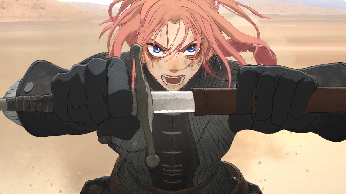 #ScarletMovie is a great visual feast! Definitely what I go to anime films for! Loved the visuals, detail, action, and grit, as well as the music! Scarlet's journey is a nice one and it aims for hopeful moments &amp; a hopeful ending but the script is rough in some places.