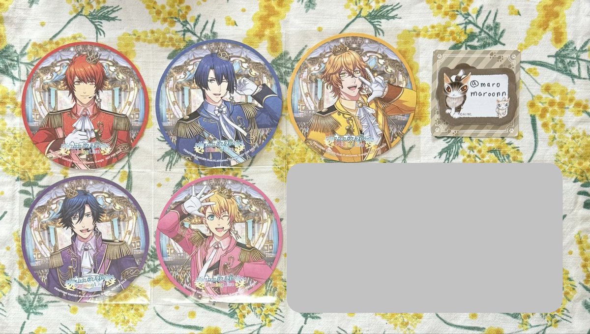 【交換】うたプリ ブロメイト My Oath in Song Ver. 特典 コースター

〈譲〉
音也 真斗 那月 トキヤ 翔

〈求〉
レン 嶺二 各1

郵送希望です