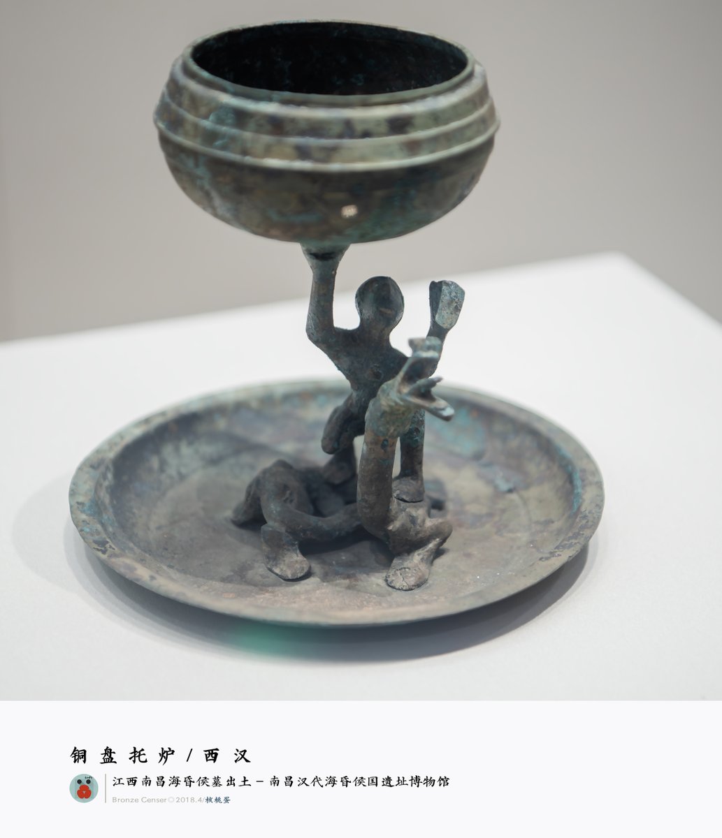 铜盘托炉 西汉 江西南昌海昏侯墓出土 南昌汉代海昏侯国遗址博物馆藏