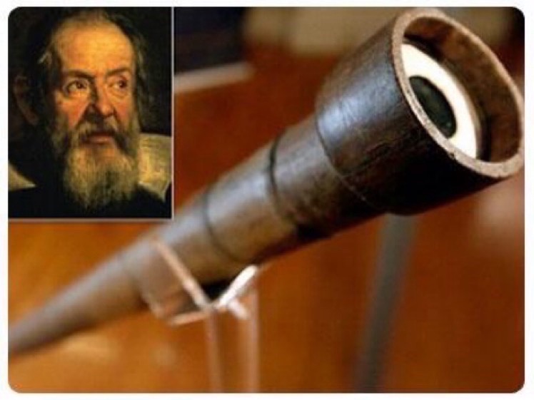 15 February 1564. Galileo Galilei, who played a major role in the scientific revolution, was born in Pisa, Italy. He used the telescope for scientific observations of Venus, the 4 largest moons of Jupiter, the observation of Saturn’s rings and the analysis of sunspots.