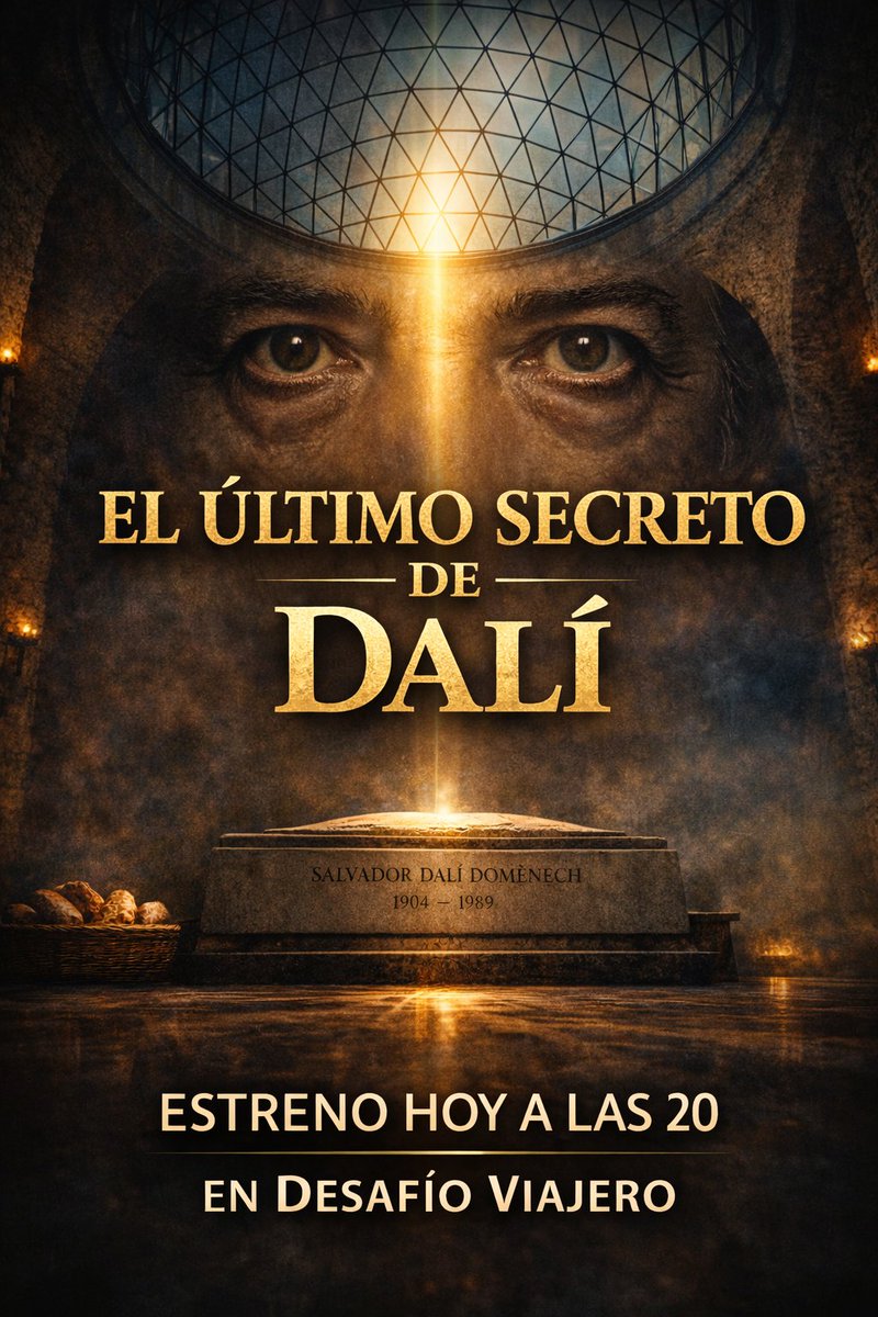 Dalí no murió. Dejó su última obra bajo una cúpula. Esta noche a las 20h estreno en Desafío Viajero

EL ÚLTIMO SECRETO DE DALÍ

con Salva Ortells.¿Y si su tumba fuera su última performance?

 youtu.be/waUa5-Fom9Q 

<a href="/MuseuDali/">Salvador Dalí</a> <a href="/Javier__Sierra/">Javier Sierra</a> #SalvadorDali #Dalí #ArteYMisterio