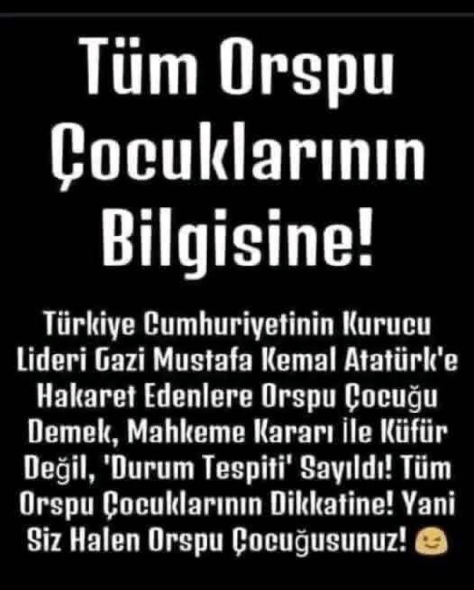 Bu vatanda orospu çocukları bitmez, sadece seslerini yükseltebildikleri dönemler olur. 
Bu dönemler de geçecek!

#FatihTezcanTutuklansın